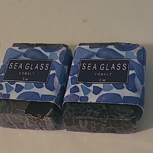 Sea Glass Cobalt Soap Set